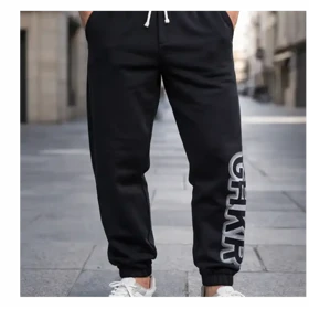 شلوار جاگر مشکی دمپا گتر پایین چاپ کپ نیم بگ اعلا