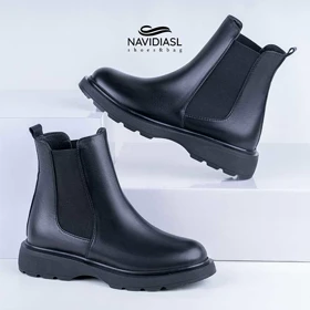 نیم بوت زنانه چرم اسپرت کد 2022002