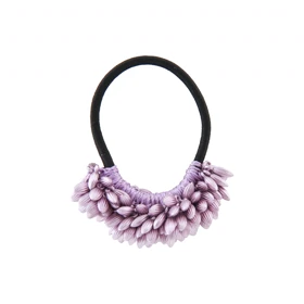 کش مو دخترانه مدل برگ (بنفش)