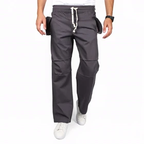 شلوار اسلش کتان دمپا ساده مردانه مدل 641599