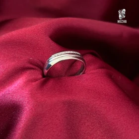 حلقه نقره مردانه کدhm1025