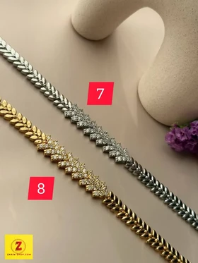 دستبند جواهری نگینی زنانه