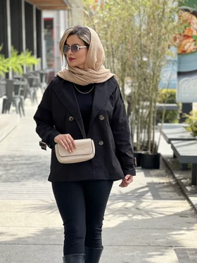 بارانی چهار دکمه آهو
