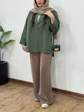 کت لینن پنبه میشل