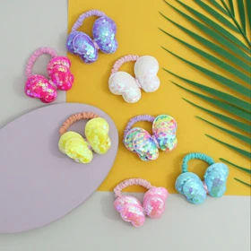 کش سر پروانه پولکی براق در رنگ‌های متنوع و جذاب