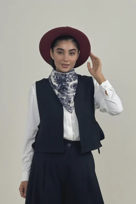 وست زنانه هیوا (سرمه ای)