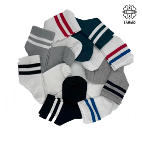 جوراب طرح دوخط ساق‌دار