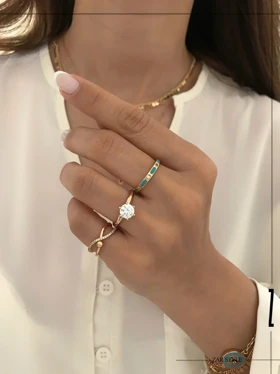 انگشتر بند انگشتی موج و گوی