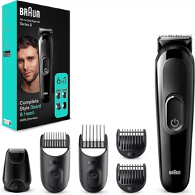ماشین اصلاح شارژی براون Braun مدل MGK3410 شش کاره