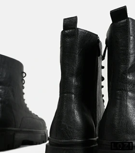 بوت مردانه مشکی BERSHKA