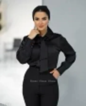 شومیز ساتن کراواتی درجه یک