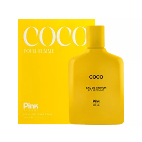 ادوپرفیوم زنانه پینک ویژوآل مدل Coco حجم 100 میلی لیتر طرح مدرن