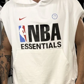 ست هودی و شلوارک NBA سفید