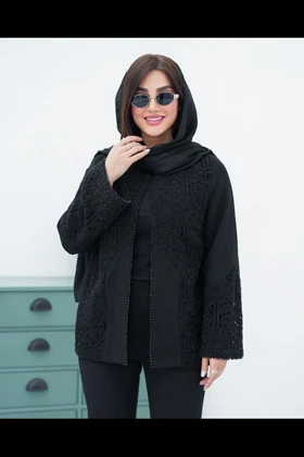 کت شانتون جلو گیپور نگین‌دار