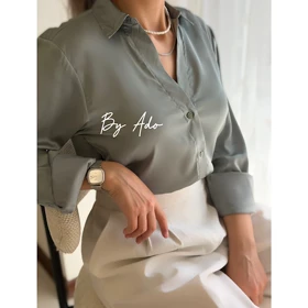 شومیز سیلک ساتن B 0405