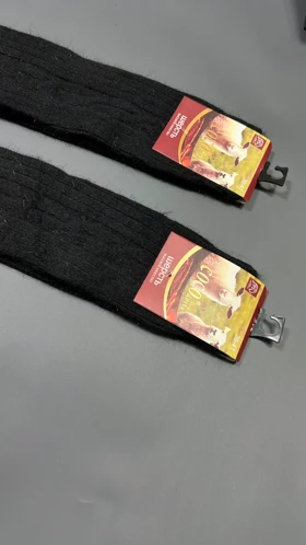 جوراب پشمی بالازانو مشکی