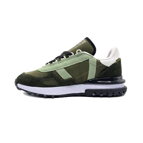 کفش و کتانی مردانه چرم طبیعی مدل لاگوست LACOSTE رنگ یشمی کد 43333