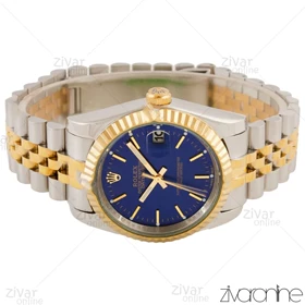 ساعت رولکس دیت جاست مردانه صفحه سرمه ای ایندکس خطی 105652