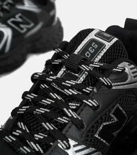 کفش کتانی مردانه و زنانه مشکی NEW BALANCE 530 V02