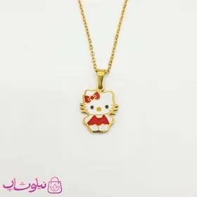 نیم ست بچگانه مدل هلوکیتی قرمز کد 1291