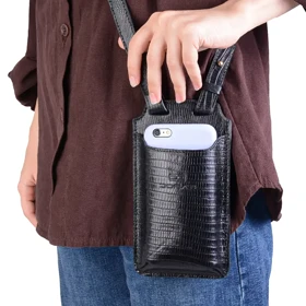 کیف جاموبایلی چرم زنانه (مشکی)