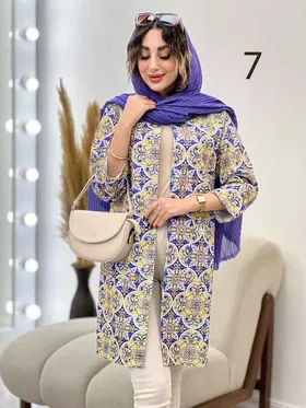 مانتو طرح دار سلنا