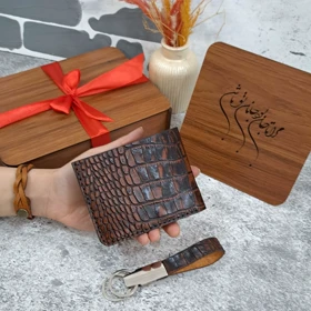 کیف پول جیبی مردانه چرم طبیعی روکو