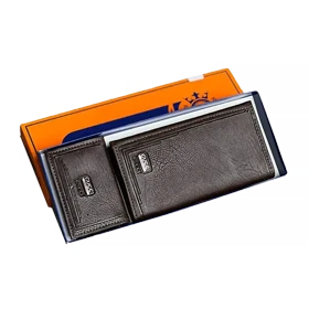 ست دو تکه کیف پول و جاکارتی مردانه چرمی gucci