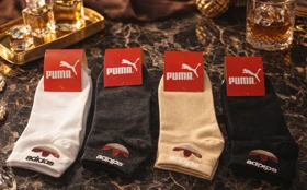 جوراب مچی طرح آدیداس 12 جفتی جنس نخی برند پوما