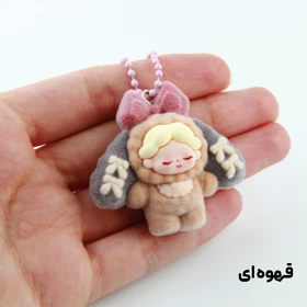 جاکلیدی عروسکی چشم بسته (قهوه‌ای)