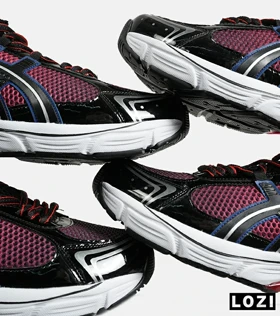 کفش کتانی بزرگ پا مشکی قرمز خاکستری ASICS GT 2130