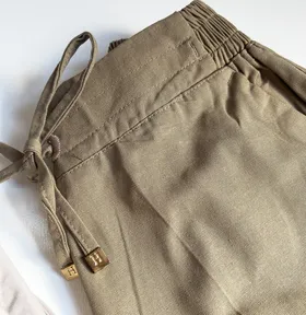 شلوار لینن نیم بگ