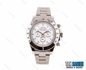ساعت رولکس مردانه دیتونا نقره ای سفید Rolex-2610-G