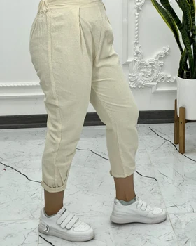 شلوار الیاف خمره ای 1279