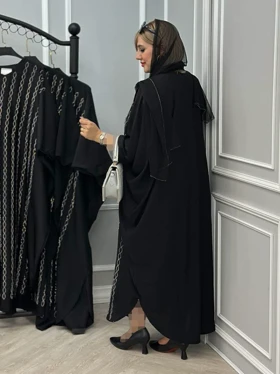 مانتو عبایی مدل تابان