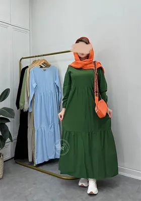 پیراهن مانتویی ساتین