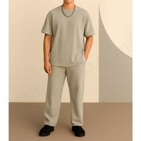 ست اسپرت بگ – تیشرت و شلوار طوسی