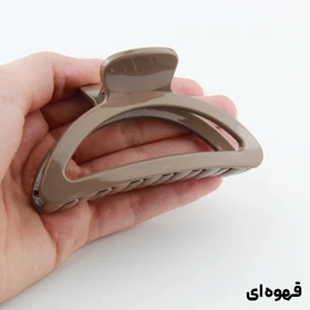 کلیپس دخترانه مدل صخره ای دو رنگ کوچک (قهوه‌ای)