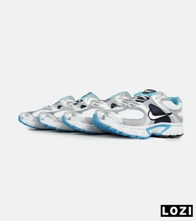 کفش کتانی مردانه و زنانه سفید نقره ای سرمه ای نایک NIKE v5 RNR