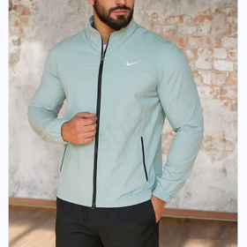 کاپشن مردانه نایکی سبز ضد آب با آستر داخلی