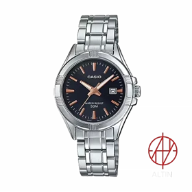 ساعت مچی زنانه کاسیو Casio مدل LTP-1308D-1A2DF اورجینال تمام استیل با ایندکس‌های رزگلد