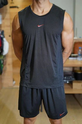 ست رکابی و شلوارک پارچه سوزنی 3321