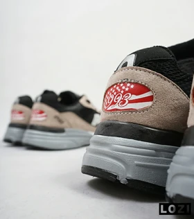 کفش کتانی بزرگ پا مشکی کرم NEW BALANCE 993