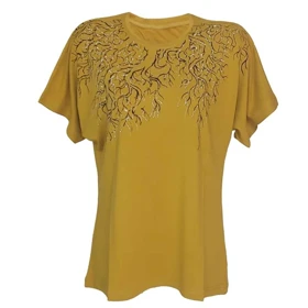 بلوز زنانه مجلسی ویسکوز نگین‌دار