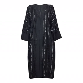 مانتو زنانه عبایی مجلسی راه راه