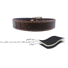 دستبند چرم وارک مدل پرهام rb43
