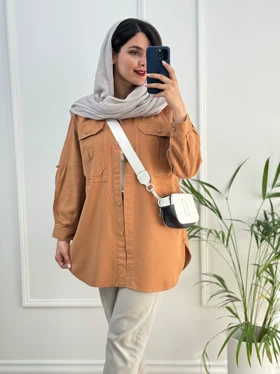 مانتو کتان پنبه ساتین