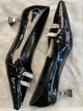 کفش مجلسی یراق مستطیلی نگینی