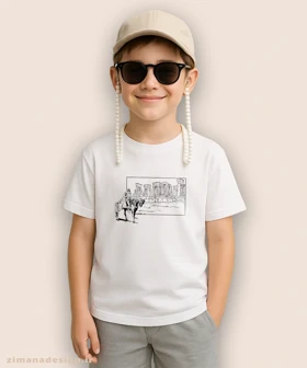 تیشرت بچگانه اصیل ایرانی طرح نگاه کوروش بزرگ