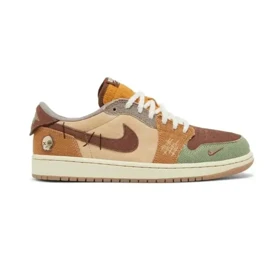 کفش نایک ایر جردن 1 لو وودو قهوه‌ای Nike Air Jordan 1 Low Voodoo Brown